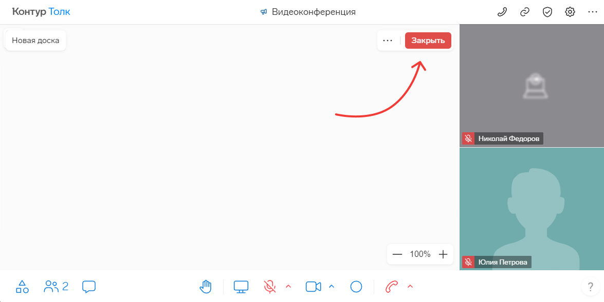 talk_doska zakrit vo vremya vstechi Закрытие доски во время встречи